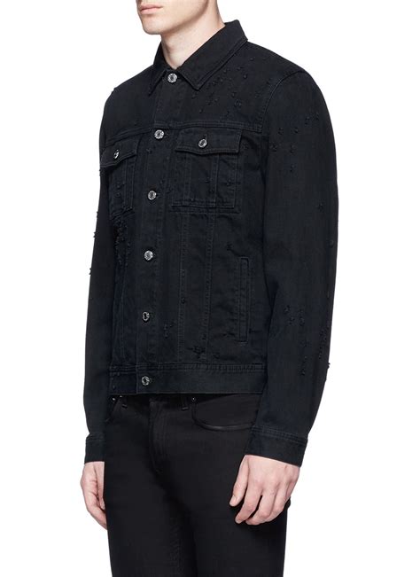 givenchy distressed jeans|givenchy denim jacket men.